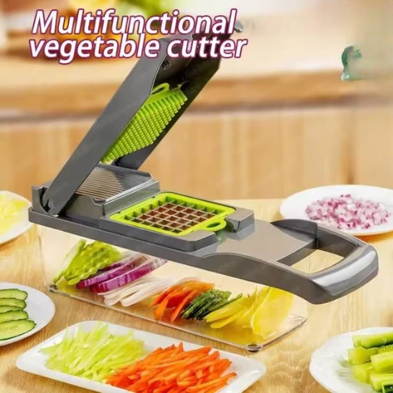 16-in-1 Mandoline Slicer & Vegetable Chopper | Multifunctional Food Cutter & Grater
